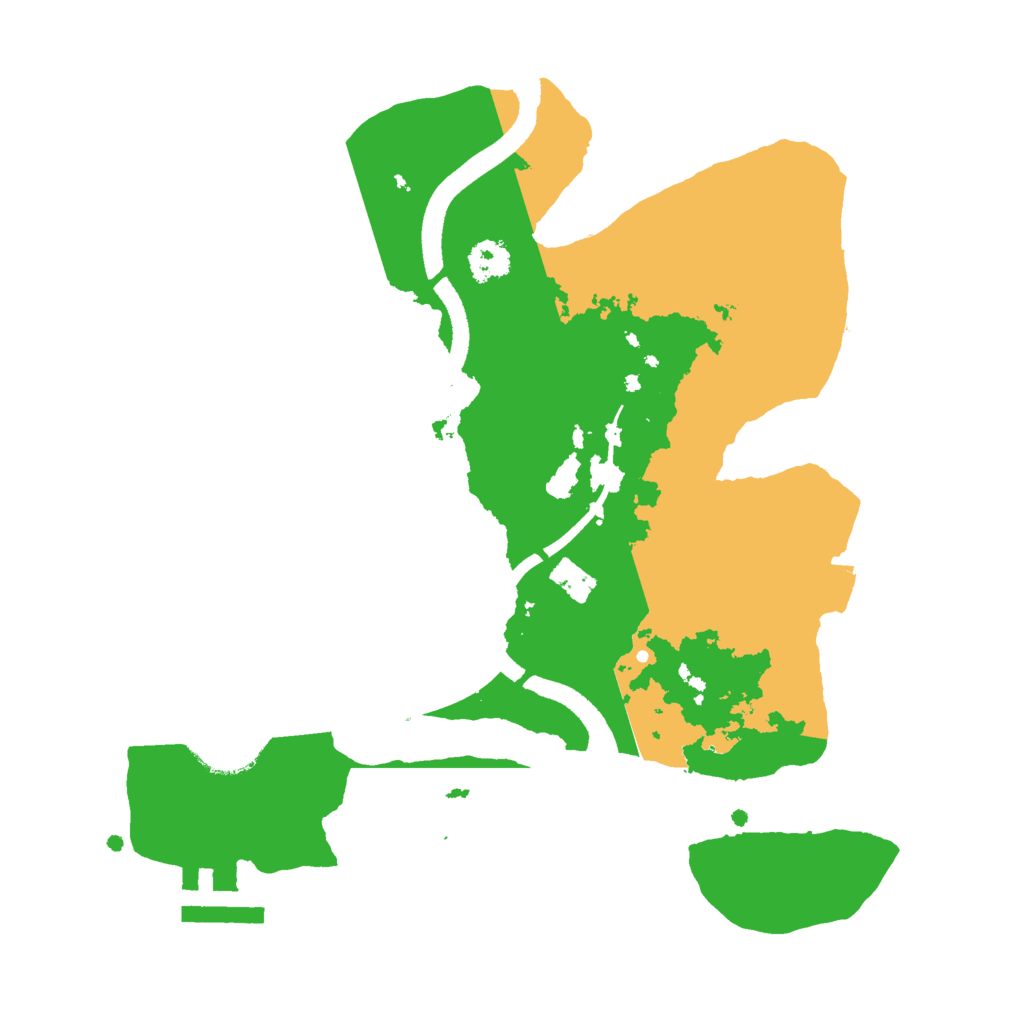 Biome Rust Map: Procedural Map, Size: 2500, Seed: 483764840