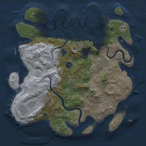 Thumbnail Rust Map: Procedural Map, Size: 3700, Seed: 1271637391, 14 Monuments