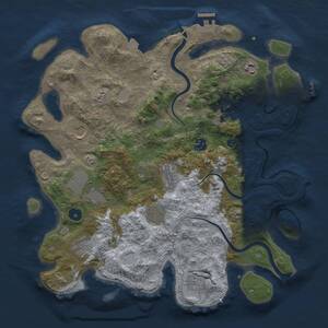 Thumbnail Rust Map: Procedural Map, Size: 3800, Seed: 788803137, 15 Monuments