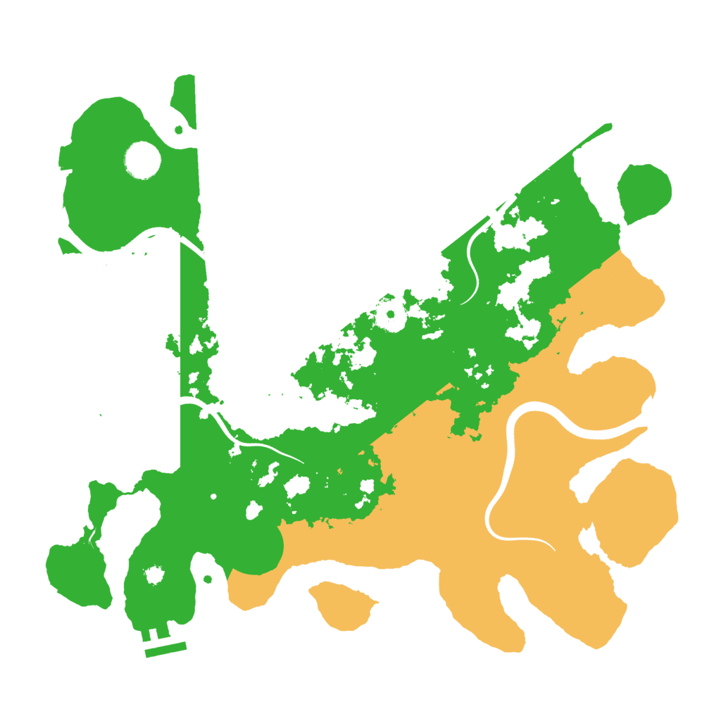 Biome Rust Map: Procedural Map, Size: 3500, Seed: 534594021