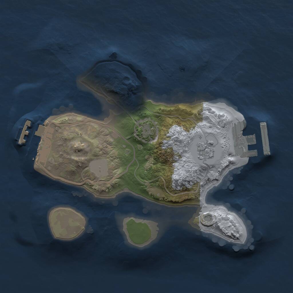 Rust Map: Procedural Map, Size: 1800, Seed: 677762956, 5 Monuments