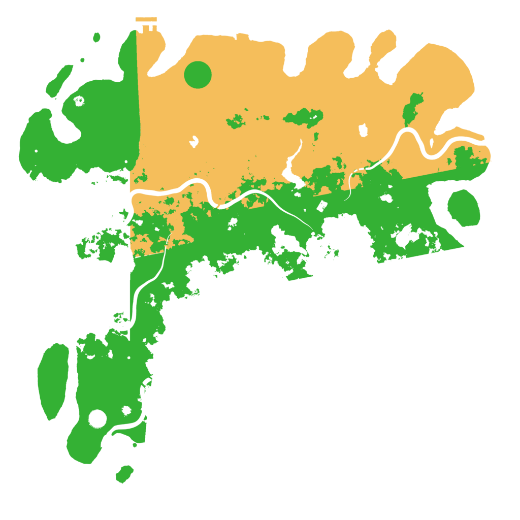Biome Rust Map: Procedural Map, Size: 5000, Seed: 584104980