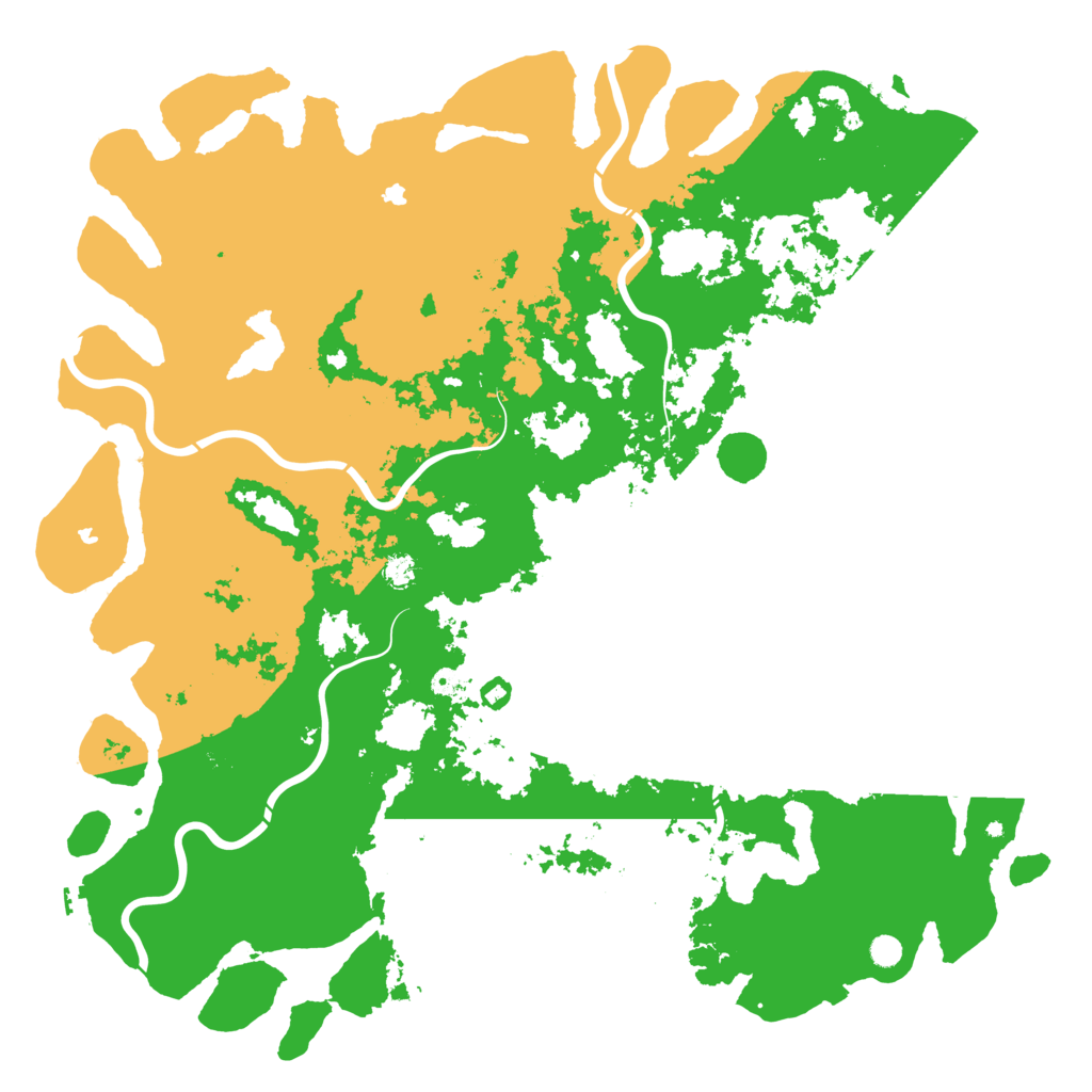 Biome Rust Map: Procedural Map, Size: 6000, Seed: 845364884