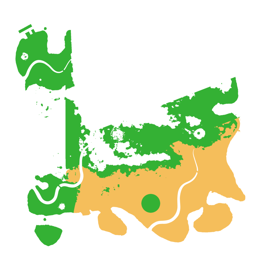 Biome Rust Map: Procedural Map, Size: 3700, Seed: 34080807