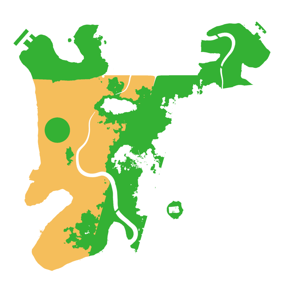 Biome Rust Map: Procedural Map, Size: 3150, Seed: 7524525