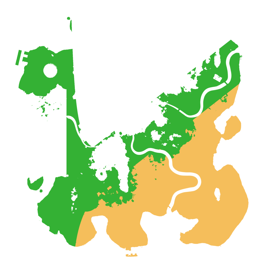 Biome Rust Map: Procedural Map, Size: 3500, Seed: 1127226