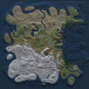 Thumbnail Rust Map: Procedural Map, Size: 4250, Seed: 1792486963, 17 Monuments