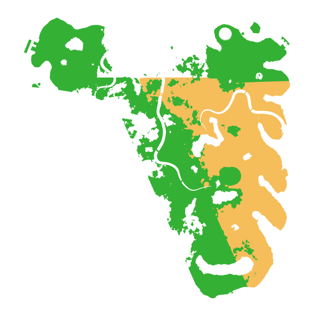 Biome Rust Map: Procedural Map, Size: 4500, Seed: 872460716