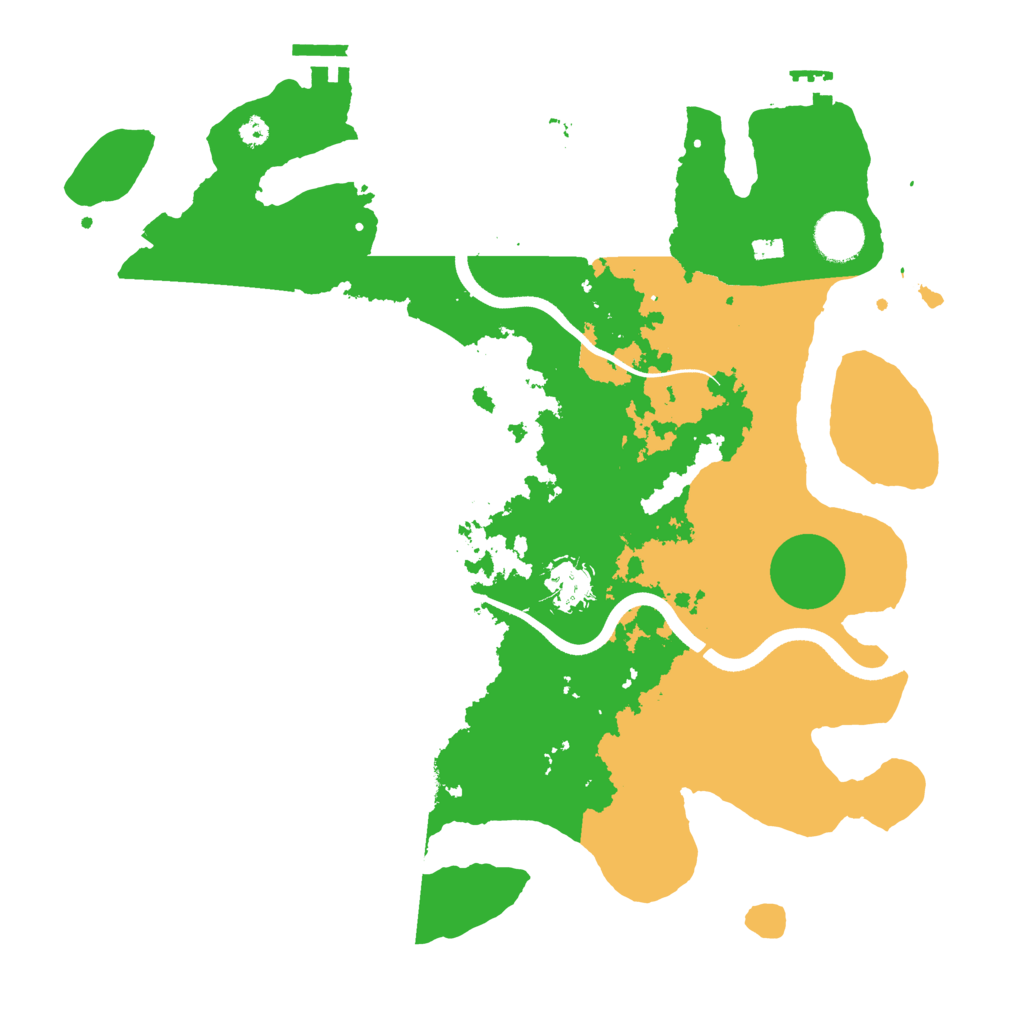 Biome Rust Map: Procedural Map, Size: 3600, Seed: 146311