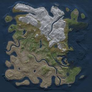 Thumbnail Rust Map: Procedural Map, Size: 4500, Seed: 1999215996, 16 Monuments