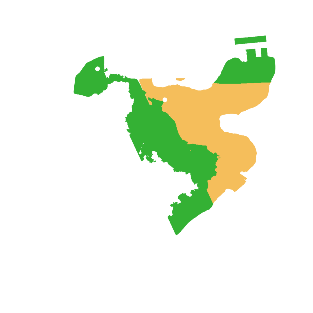 Biome Rust Map: Procedural Map, Size: 2000, Seed: 466755444