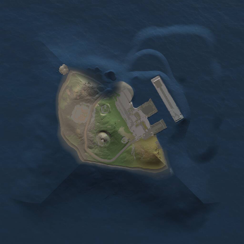 Rust Map: Procedural Map, Size: 1000, Seed: 2141319712, 2 Monuments