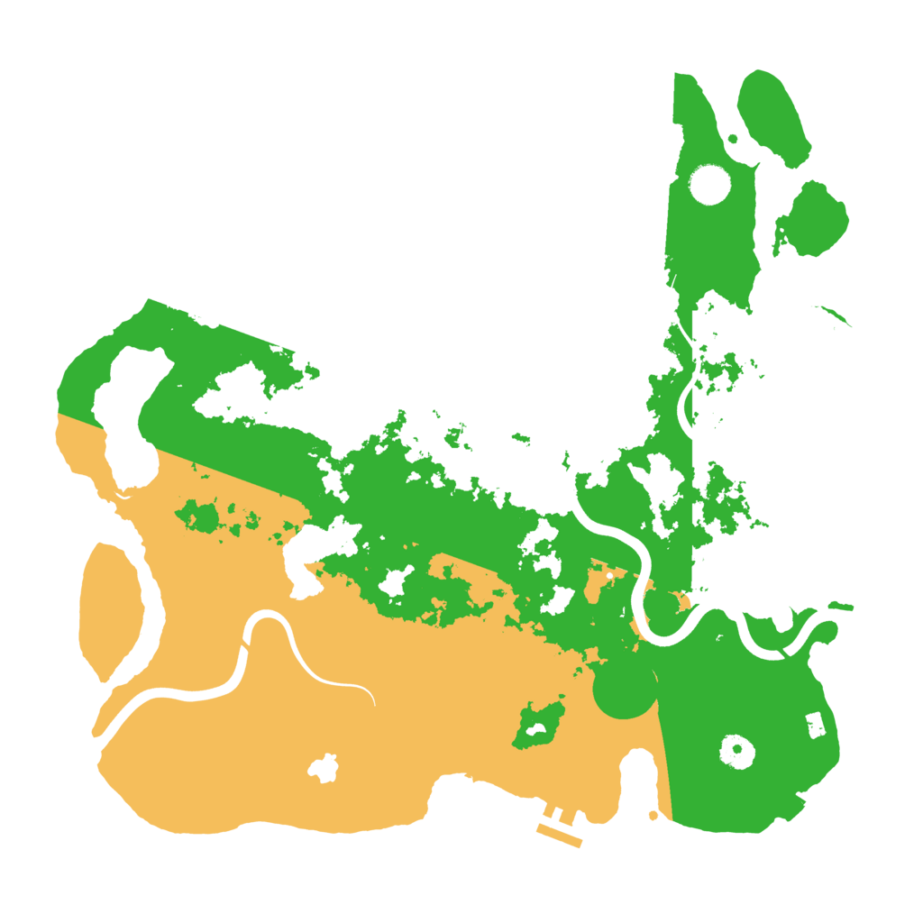 Biome Rust Map: Procedural Map, Size: 4000, Seed: 45662