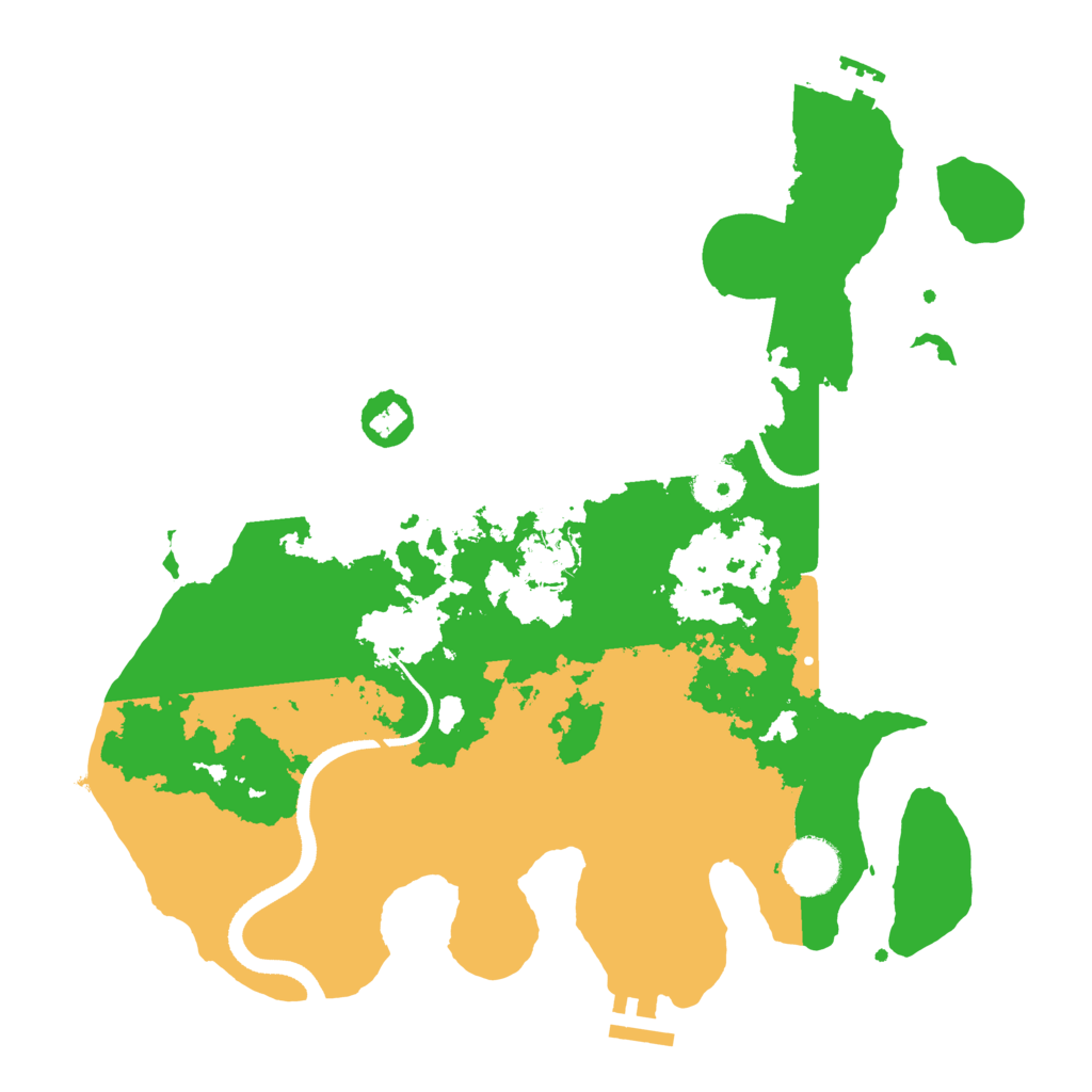 Biome Rust Map: Procedural Map, Size: 3400, Seed: 11124