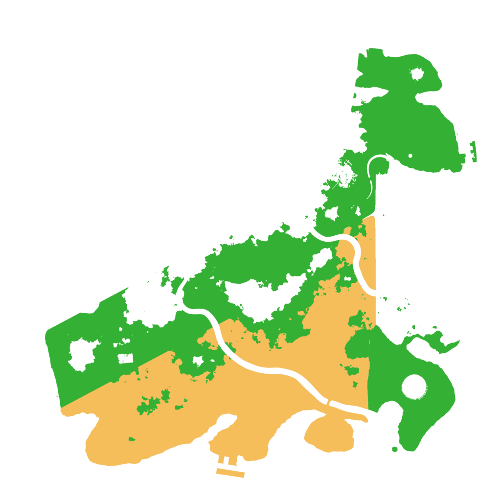 Biome Rust Map: Procedural Map, Size: 3600, Seed: 2004235298
