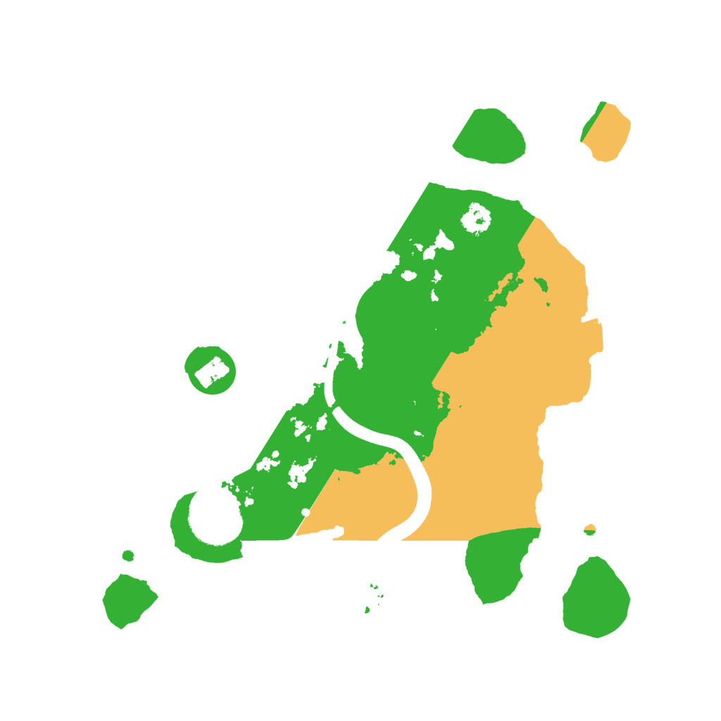 Biome Rust Map: Procedural Map, Size: 2500, Seed: 1217240270