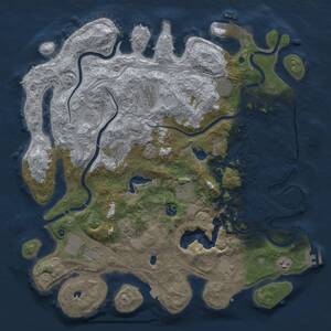 Thumbnail Rust Map: Procedural Map, Size: 4500, Seed: 282094569, 15 Monuments