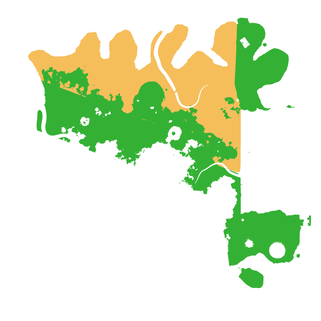 Biome Rust Map: Procedural Map, Size: 3500, Seed: 7294506