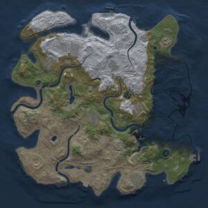 Thumbnail Rust Map: Procedural Map, Size: 4250, Seed: 896525550, 17 Monuments