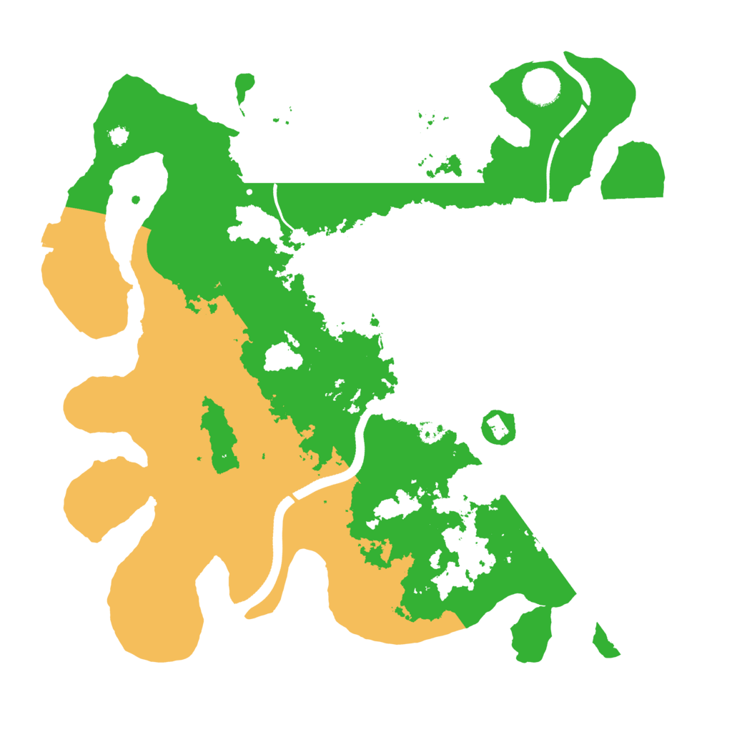 Biome Rust Map: Procedural Map, Size: 3500, Seed: 118084661