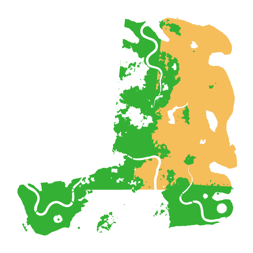 Biome Rust Map: Procedural Map, Size: 4500, Seed: 286549198