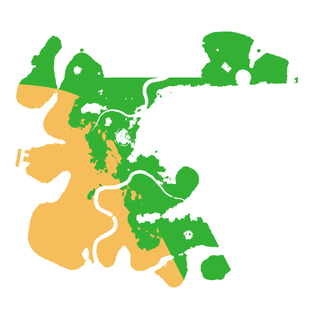 Biome Rust Map: Procedural Map, Size: 3500, Seed: 355997