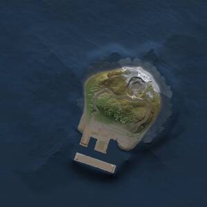 Thumbnail Rust Map: Procedural Map, Size: 1000, Seed: 1592882283, 2 Monuments
