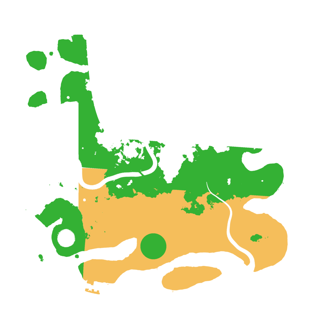 Biome Rust Map: Procedural Map, Size: 3200, Seed: 998103367