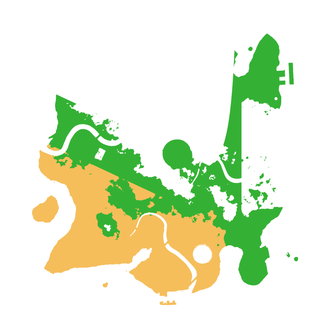 Biome Rust Map: Procedural Map, Size: 3000, Seed: 2276435