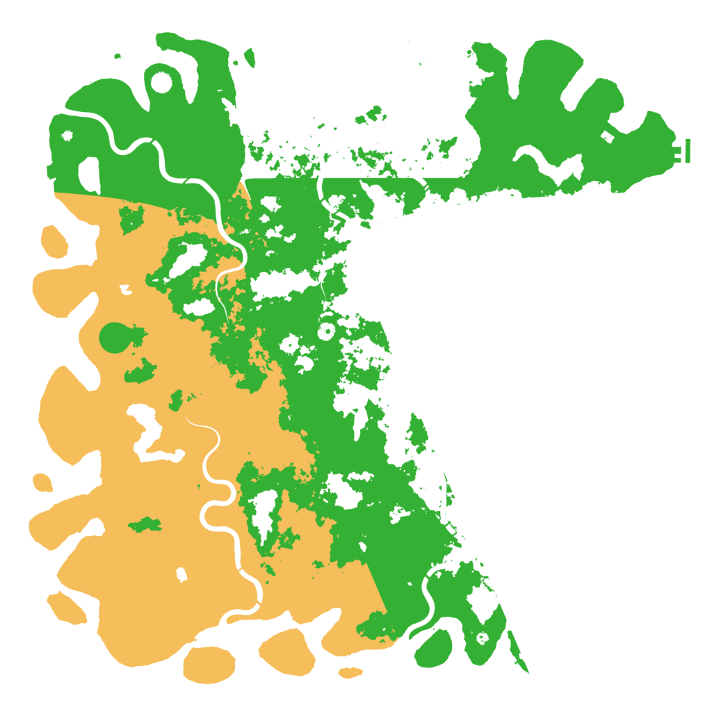 Biome Rust Map: Procedural Map, Size: 6000, Seed: 335188171