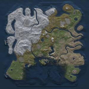 Thumbnail Rust Map: Procedural Map, Size: 4250, Seed: 2010252267, 16 Monuments