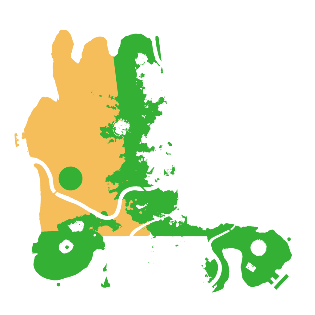 Biome Rust Map: Procedural Map, Size: 3500, Seed: 1485398340