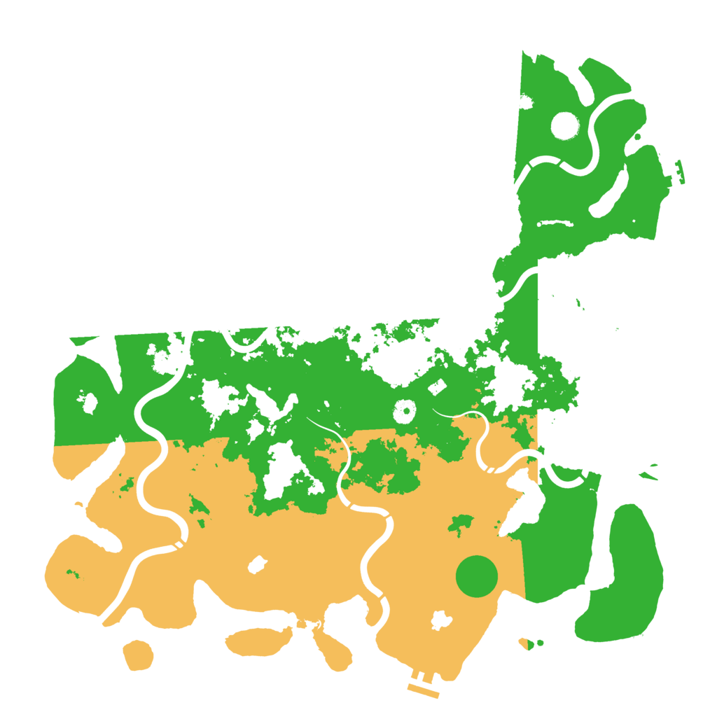 Biome Rust Map: Procedural Map, Size: 4500, Seed: 950311550