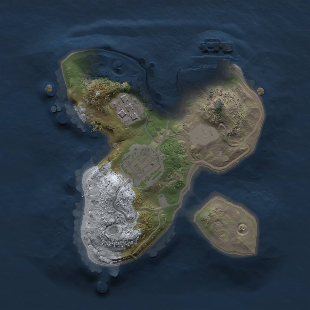 Rust Map: Procedural Map, Size: 1700, Seed: 128611919, 4 Monuments