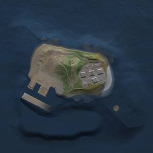 Thumbnail Rust Map: Procedural Map, Size: 1000, Seed: 883612440, 3 Monuments