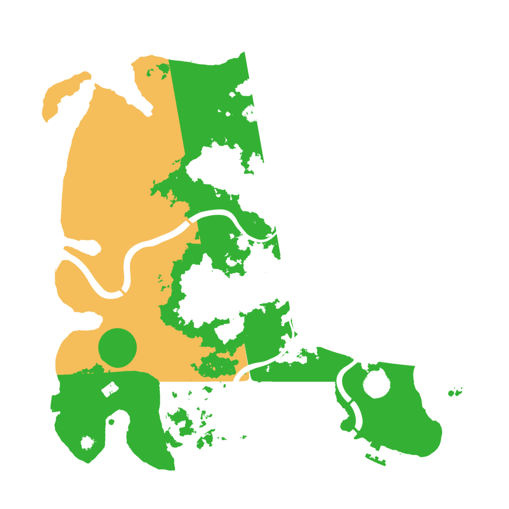 Biome Rust Map: Procedural Map, Size: 3500, Seed: 172303895