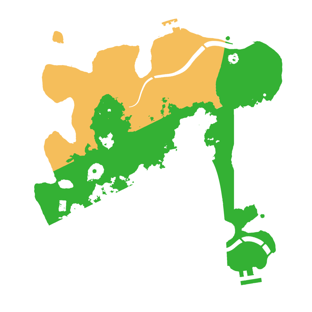 Biome Rust Map: Procedural Map, Size: 3000, Seed: 41795