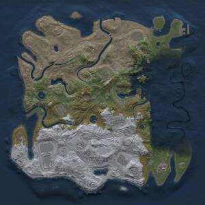 Thumbnail Rust Map: Procedural Map, Size: 4250, Seed: 1566810276, 15 Monuments