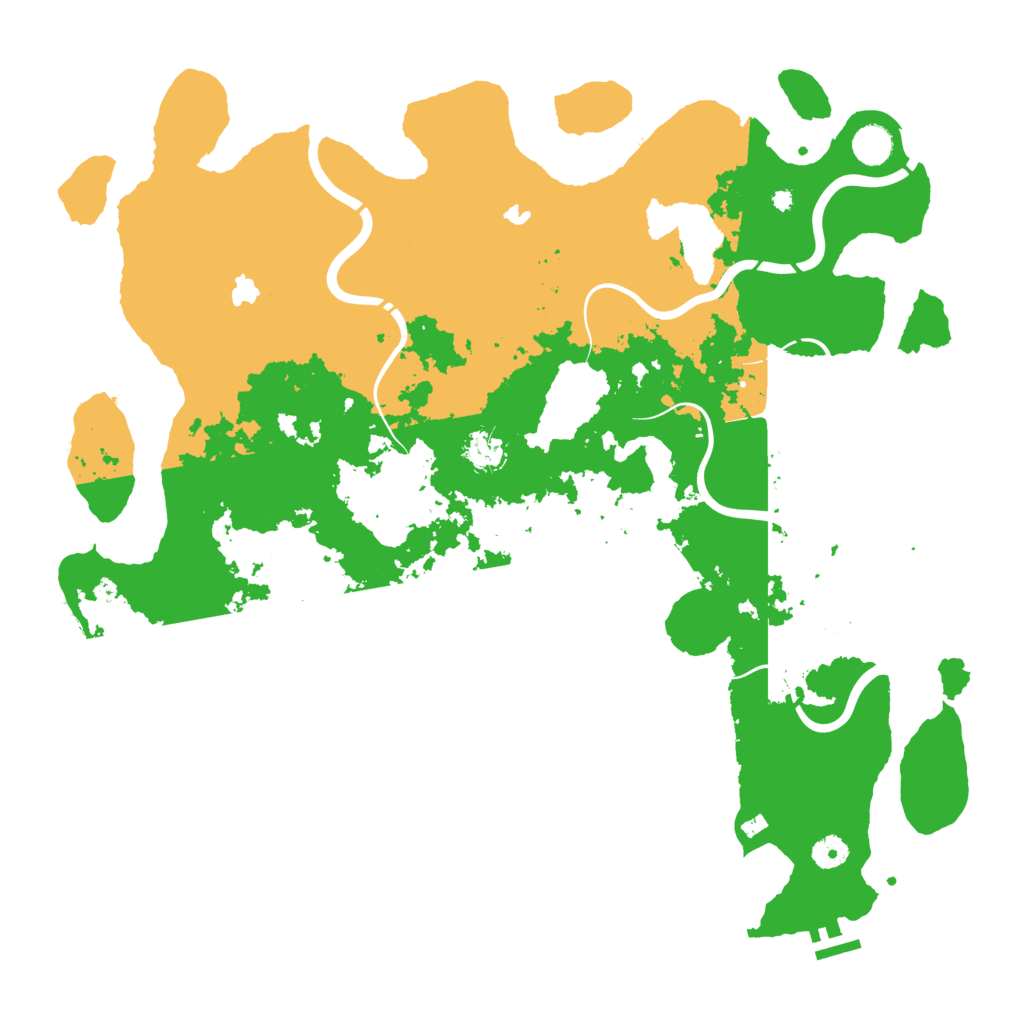 Biome Rust Map: Procedural Map, Size: 4500, Seed: 5963