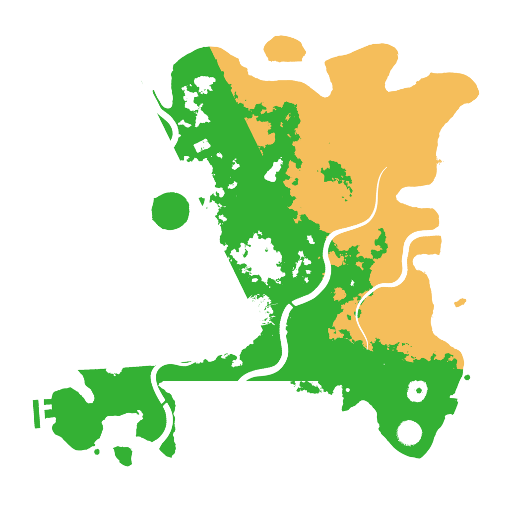 Biome Rust Map: Procedural Map, Size: 3600, Seed: 92625