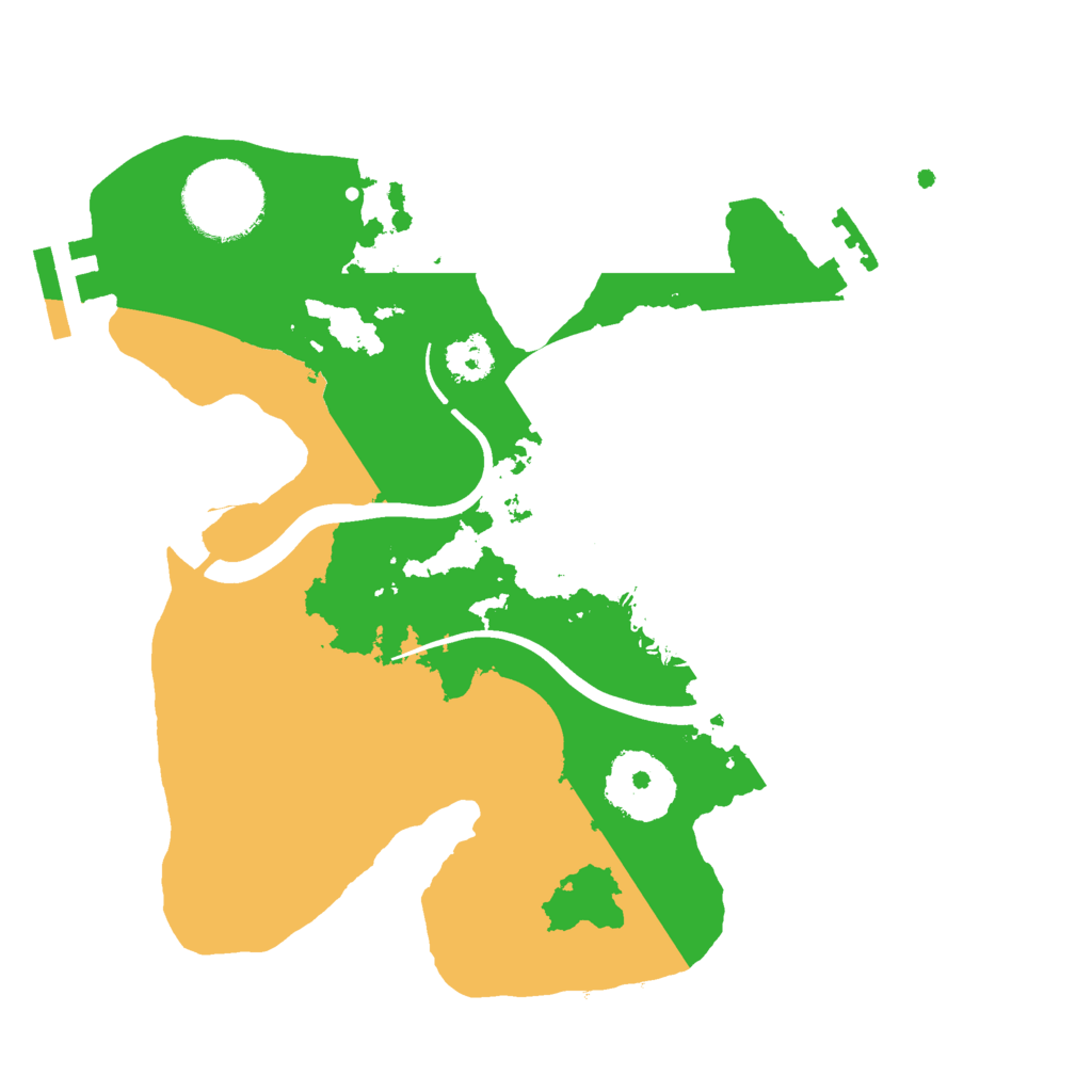 Biome Rust Map: Procedural Map, Size: 2400, Seed: 639759298