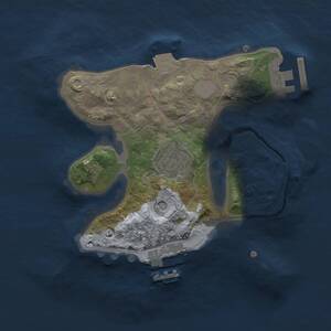 Thumbnail Rust Map: Procedural Map, Size: 2000, Seed: 1553144761, 5 Monuments