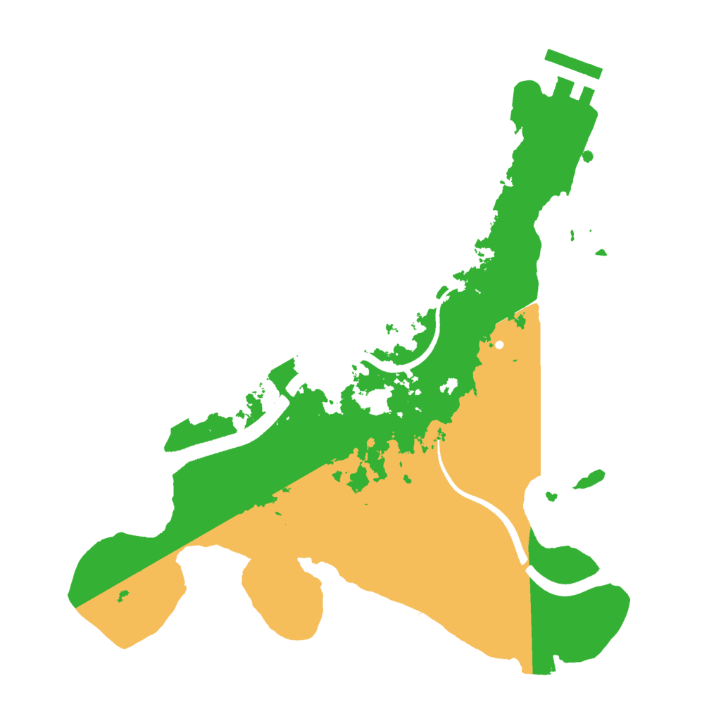 Biome Rust Map: Procedural Map, Size: 2500, Seed: 325977164