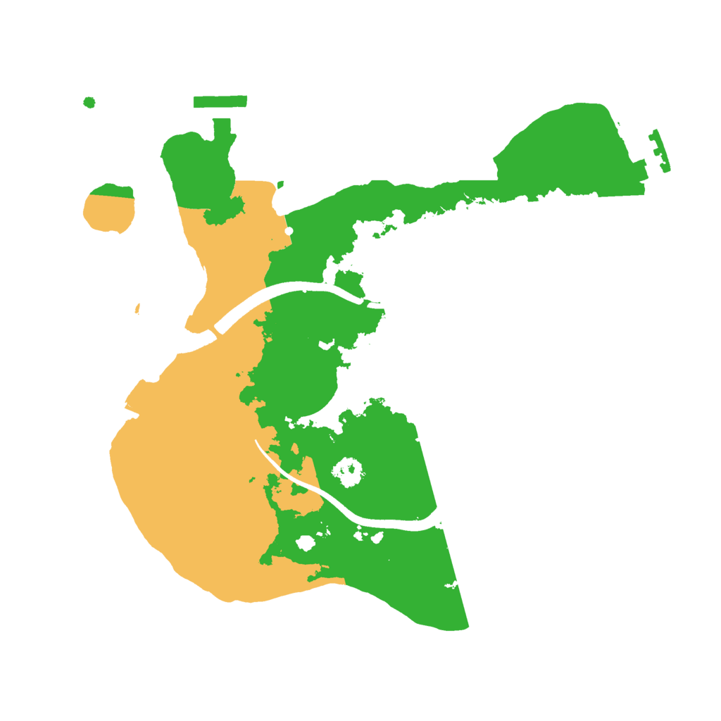 Biome Rust Map: Procedural Map, Size: 2500, Seed: 970162812