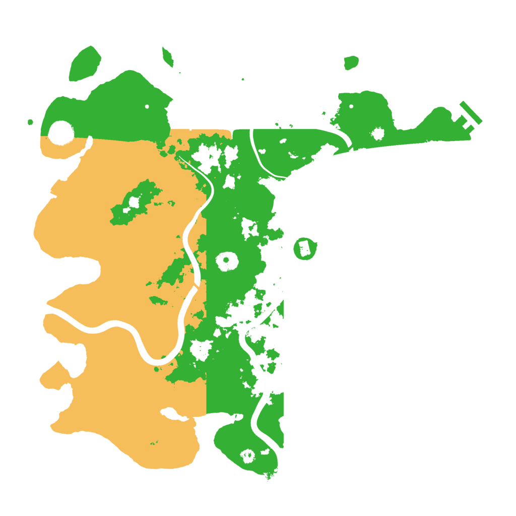 Biome Rust Map: Procedural Map, Size: 3700, Seed: 298221746