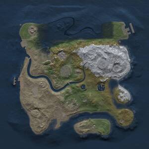 Thumbnail Rust Map: Procedural Map, Size: 3000, Seed: 4870, 12 Monuments
