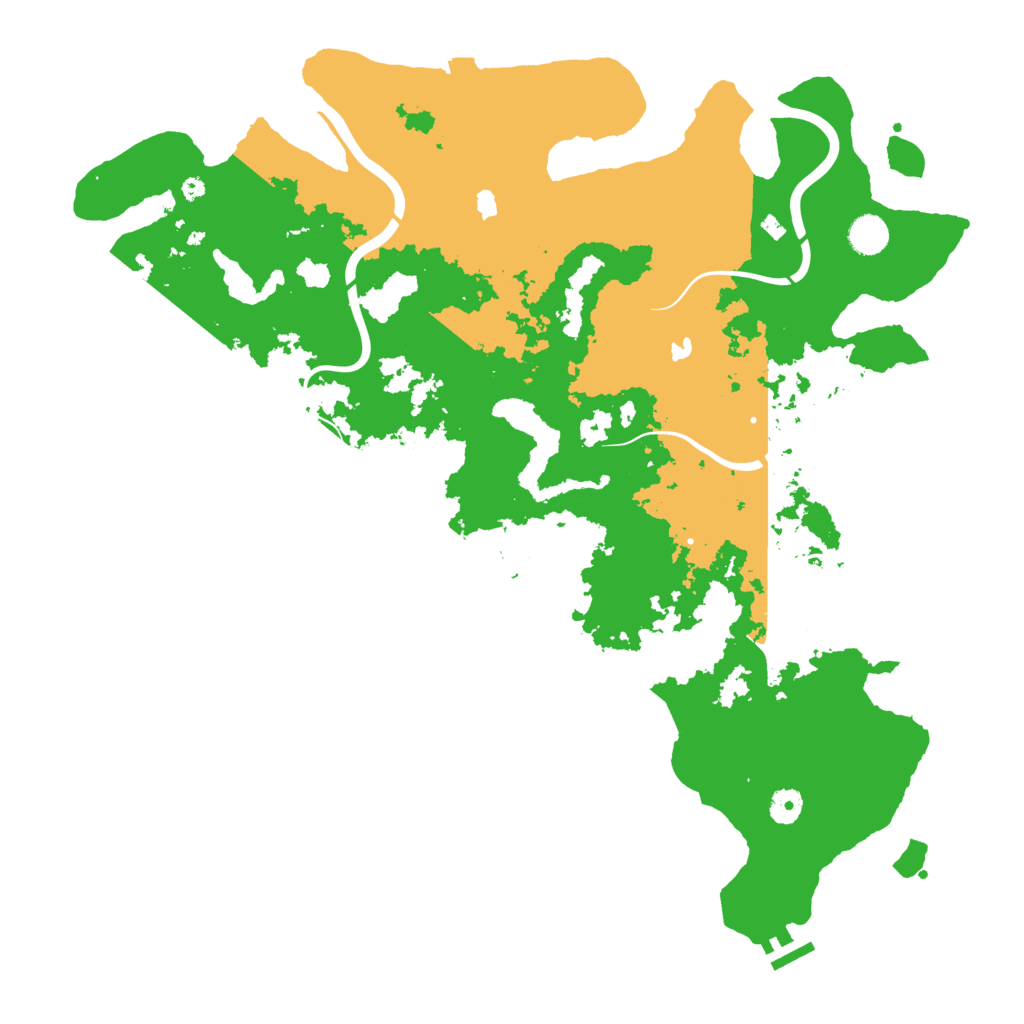 Biome Rust Map: Procedural Map, Size: 4500, Seed: 9275495