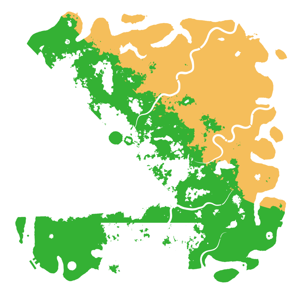 Biome Rust Map: Procedural Map, Size: 6000, Seed: 6745