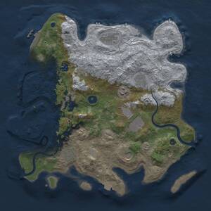 Thumbnail Rust Map: Procedural Map, Size: 3600, Seed: 248337701, 15 Monuments
