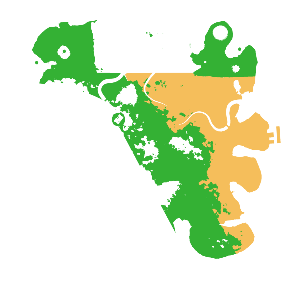 Biome Rust Map: Procedural Map, Size: 3501, Seed: 491247